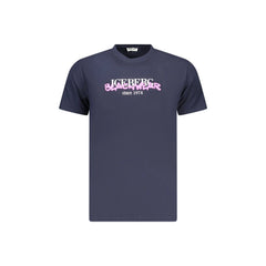 Iceberg Short Sleeve T-Shirt Men Blue Logo Print