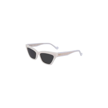 Liu Jo Occhiali da Sole Donna Bianchi Lente Rettangolare Logo bianco - vista 2