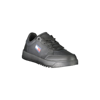 TOMMY HILFIGER Scarpe Sneakers Uomo Nere con Stampa e Logo nero - vista 2