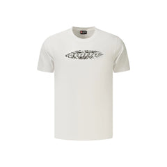 Lotto Camiseta de Manga Corta Hombre Blanca Estampado Logo