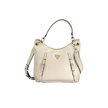 GUESS JEANS Borsa Donna a Spalla Levia Beige con Tracolla Removibile Borse - foto prodotto