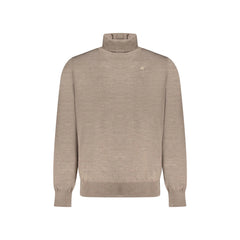 K-Way Pulôver Masculino Marrom Henry Merino Gola Alta em Lã