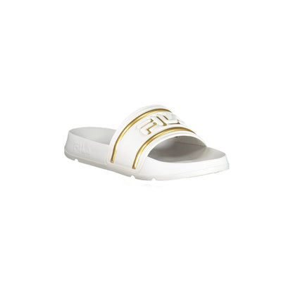 FILA Ciabatte Donna Bianche Morro Bay con Logo a Contrasto bianco - vista 3