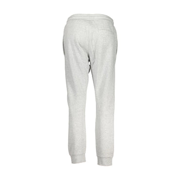 Cavalli Class Pantaloni Tuta Uomo Grigio Felpato Ricamo Logo donna - vista 2