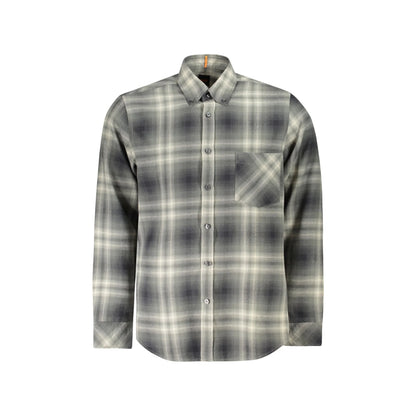 Boss Camicia Maniche Lunghe Uomo Verde Regular Fit Collo Button Down Camicie - foto prodotto