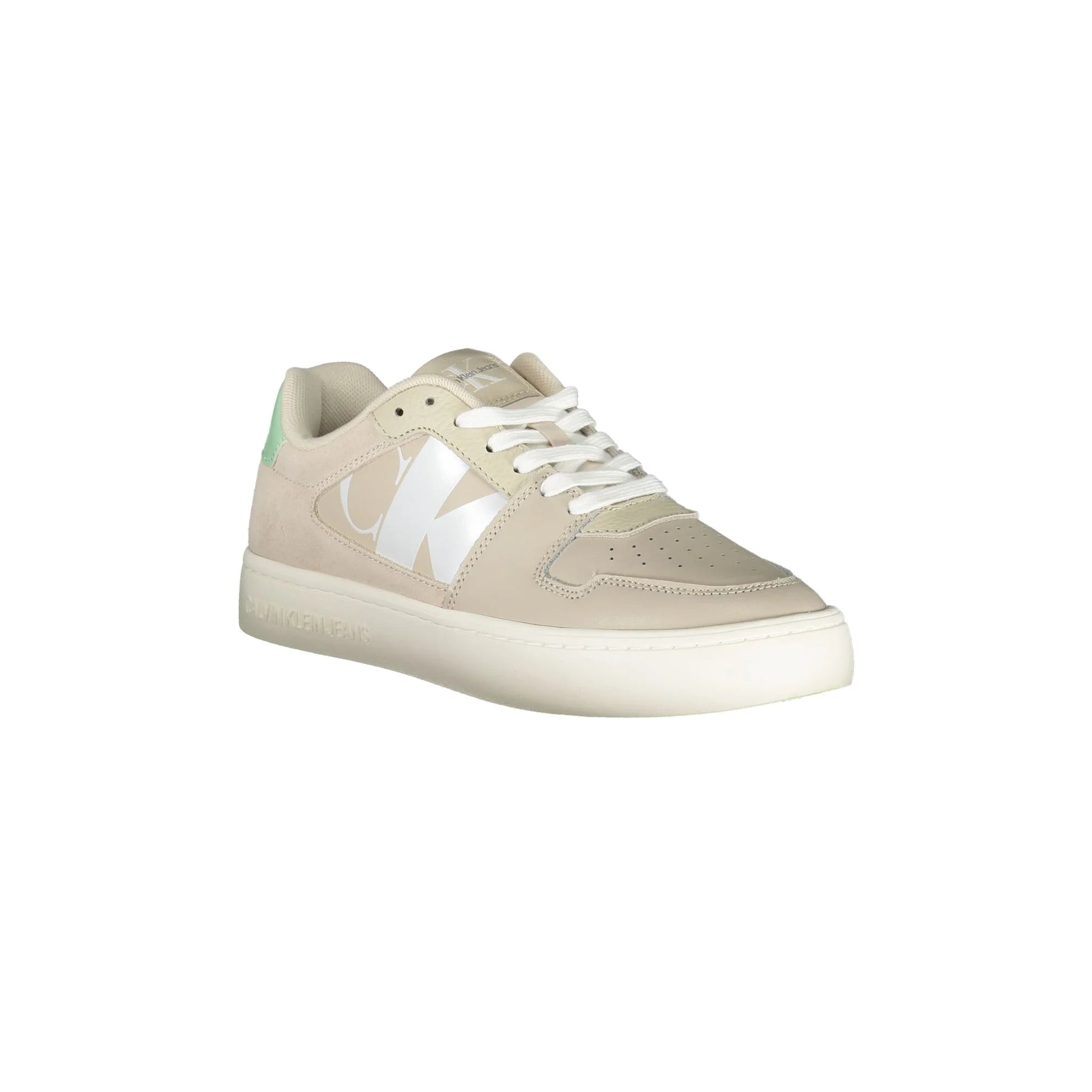 CALVIN KLEIN Scarpe Sneakers Beige da Donna con Dettagli a Contrasto - vista 2