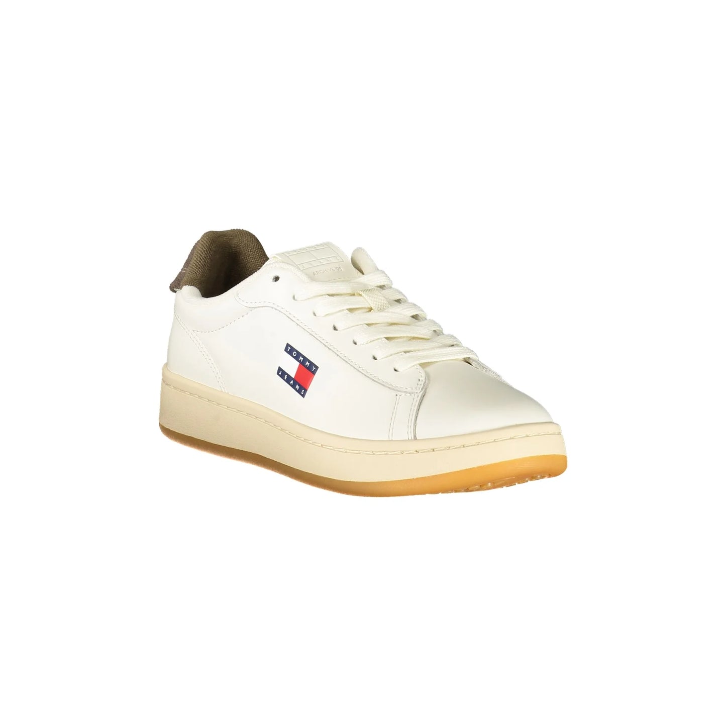 TOMMY HILFIGER Sneakers Donna Bianche con Dettagli Marroni bianco - vista 2