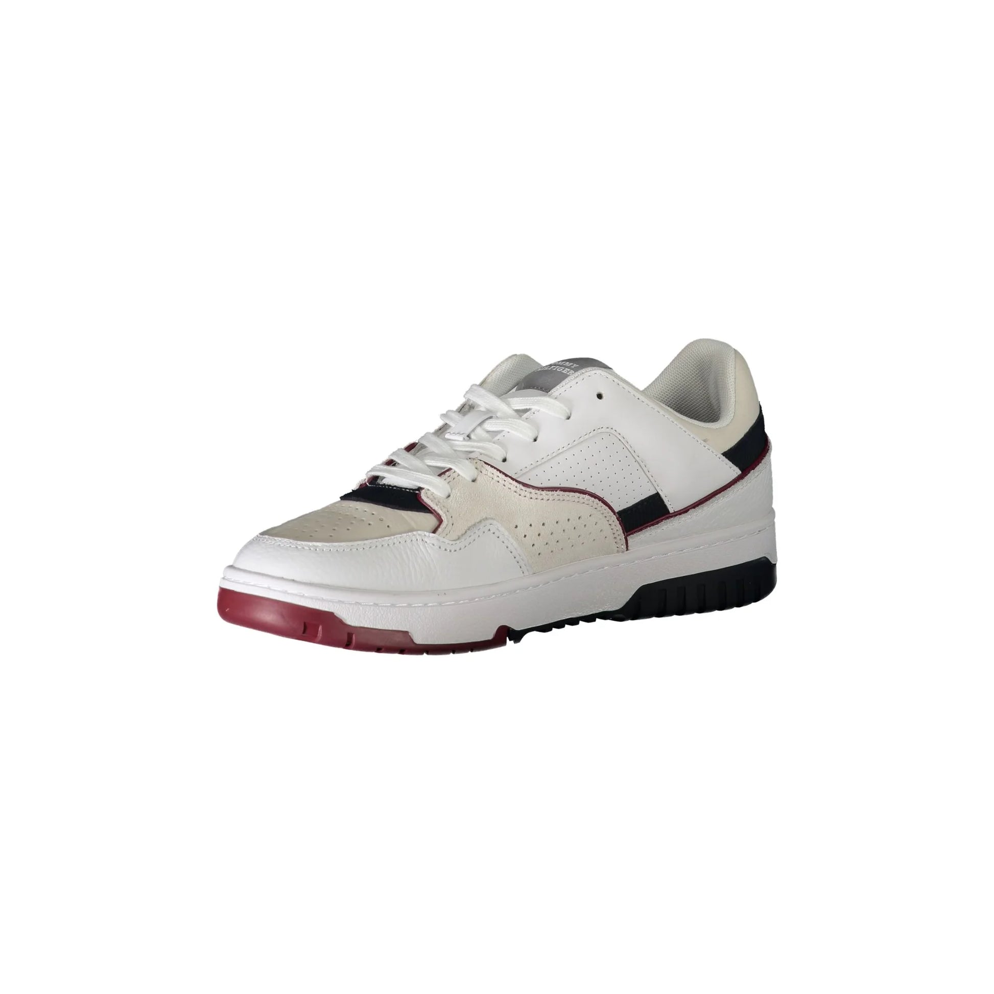 TOMMY HILFIGER Scarpe Sneakers Uomo Bianche con Dettagli a Contrasto bianco - vista 3