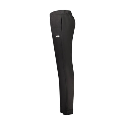 Fila Pantaloni Tuta Lungo Uomo Nero Ricamo - vista 3