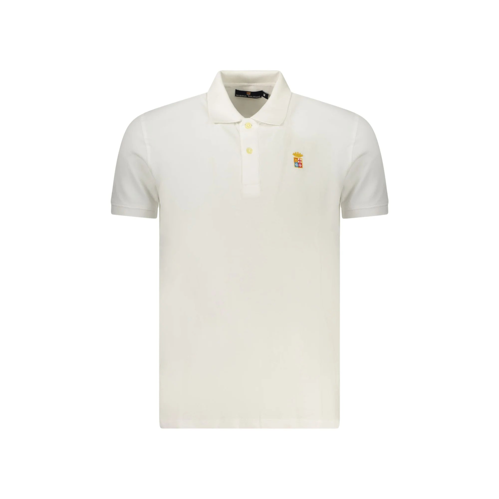 MARINA MILITARE POLO MANICHE CORTE UOMO BIANCO