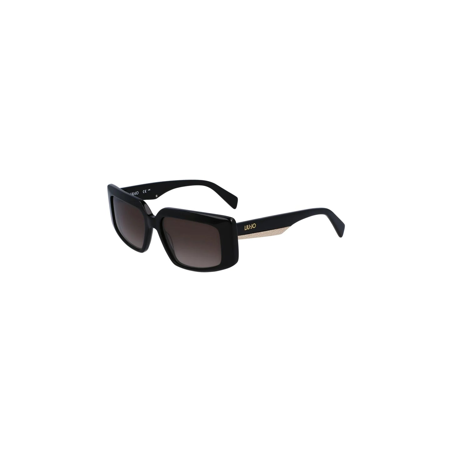 Liu Jo Occhiali da Sole Donna Nero Lente Rettangolare Logo - vista 2