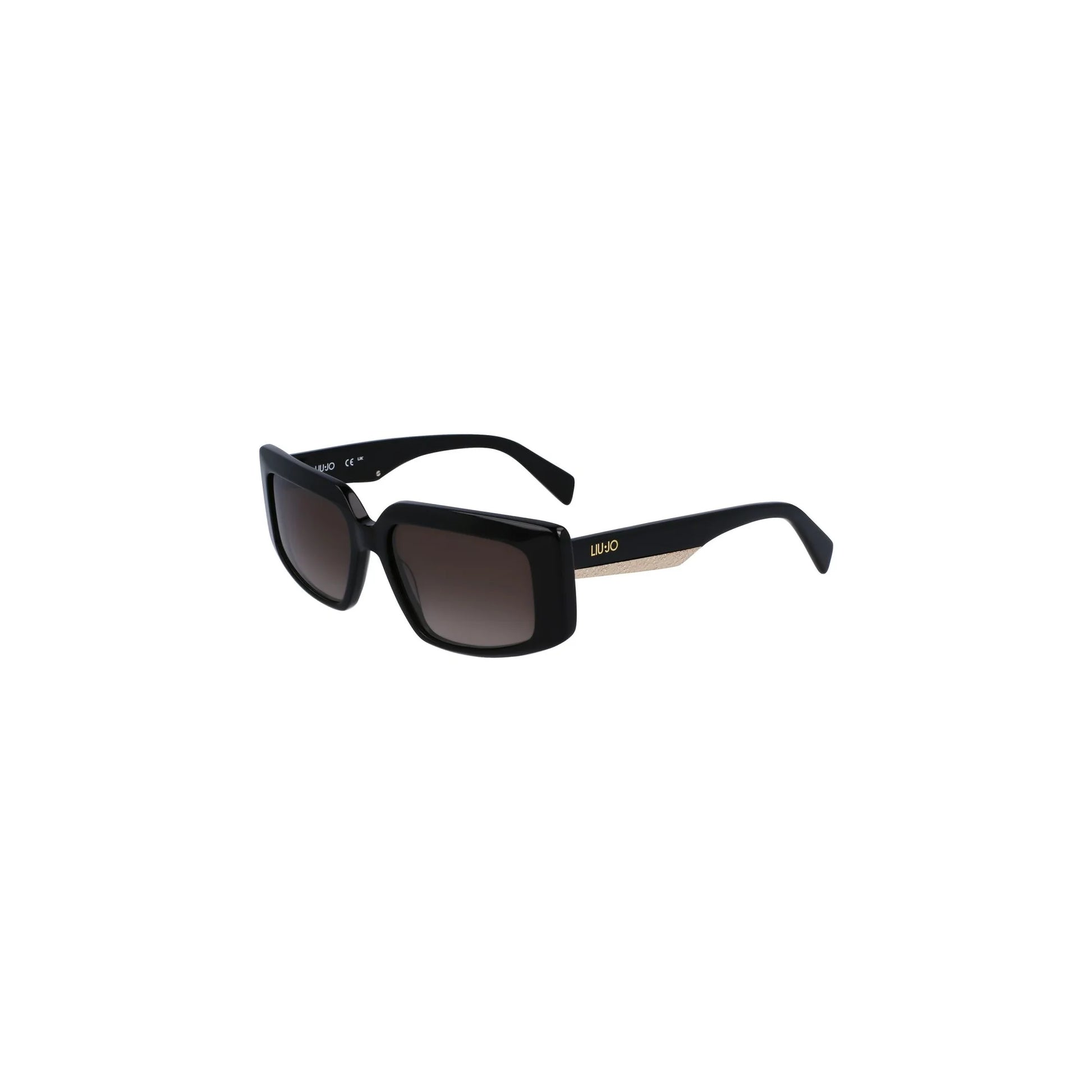 Liu Jo Occhiali da Sole Donna Nero Lente Rettangolare Logo - vista 2