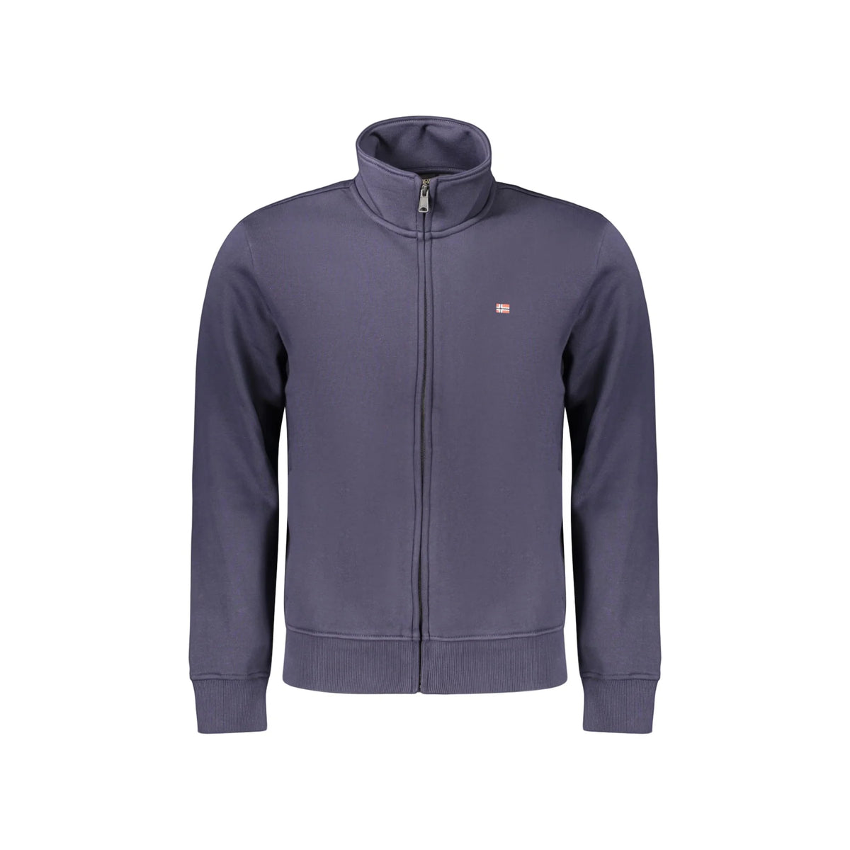 NAPAPIJRI FELPA CON ZIP UOMO BLU