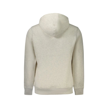 Calvin Klein Felpa Uomo Grigia Cappuccio Felpata Ricamo Logo Felpe grigio - vista 2