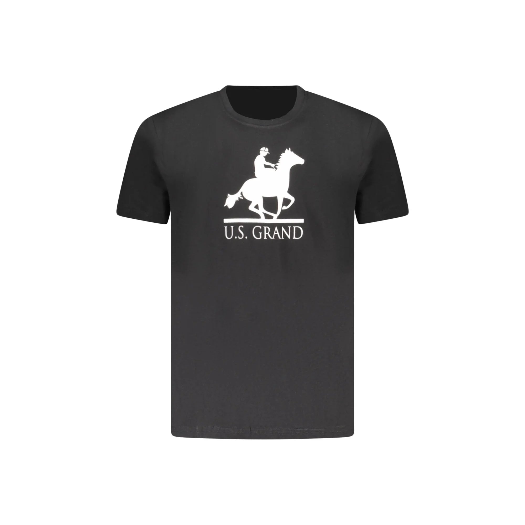 U.S. GRAND POLO T-SHIRT MANICHE CORTE UOMO NERO