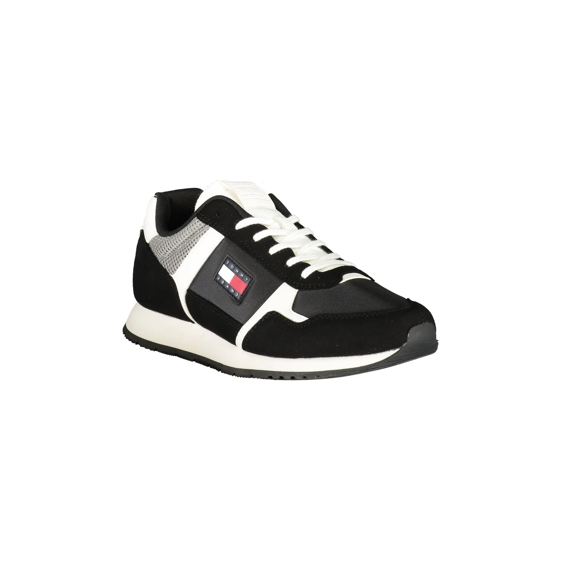 TOMMY HILFIGER Sneakers Uomo Nere con Lacci e Dettagli a Contrasto nero - vista 2