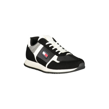 TOMMY HILFIGER Sneakers Uomo Nere con Lacci e Dettagli a Contrasto nero - vista 2