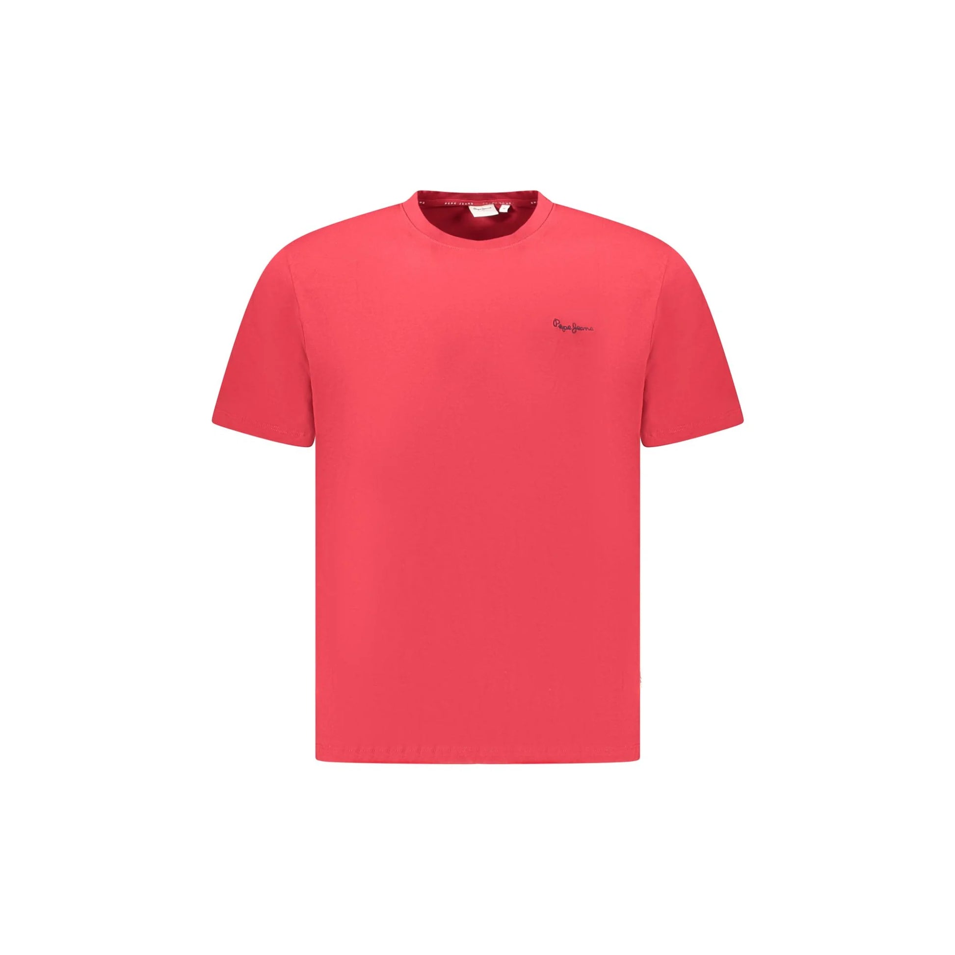 Pepe Jeans T-Shirt Maniche Corte Uomo Rossa Ricamo Rosso - foto prodotto