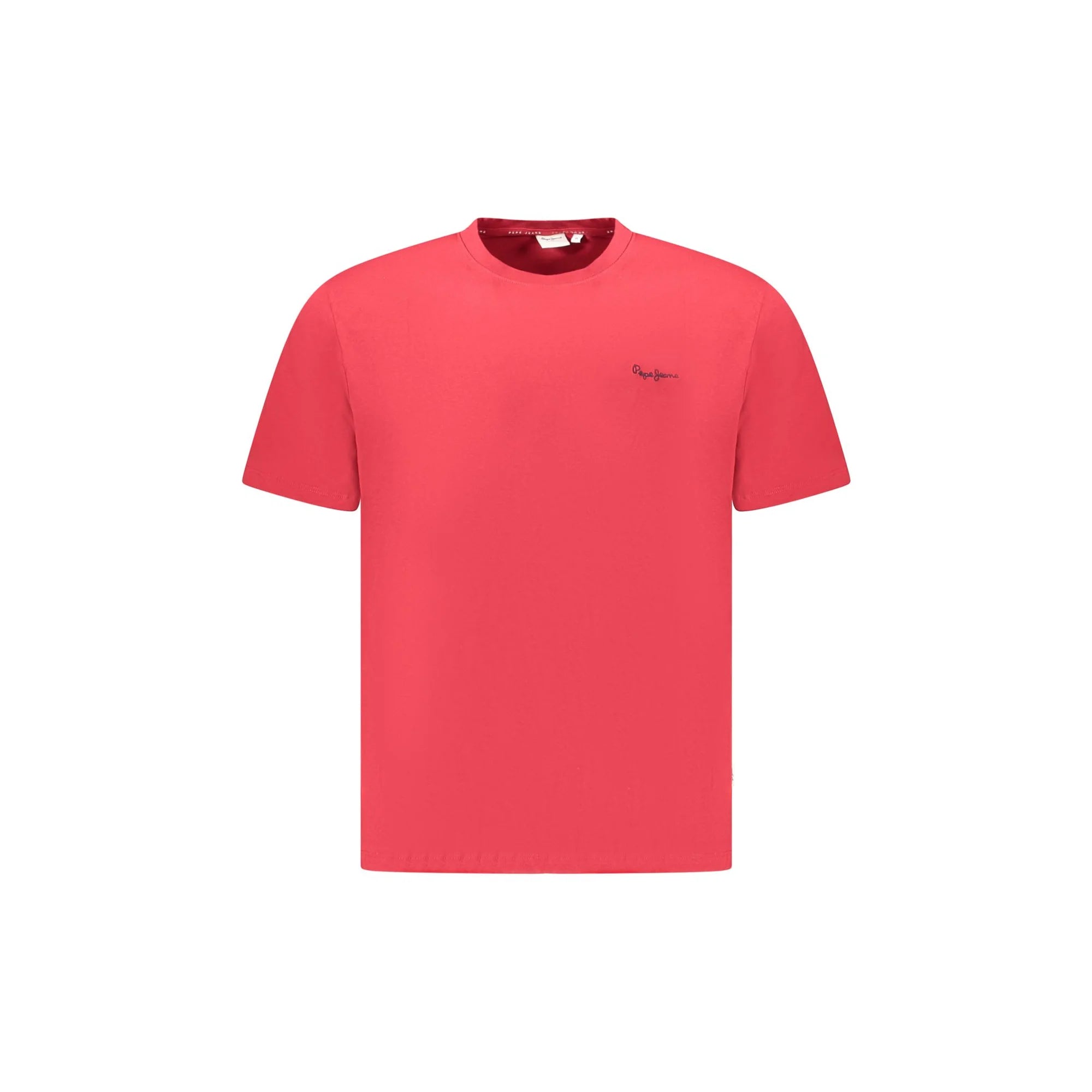 Pepe Jeans T-Shirt Maniche Corte Uomo Rossa Ricamo Rosso - foto prodotto