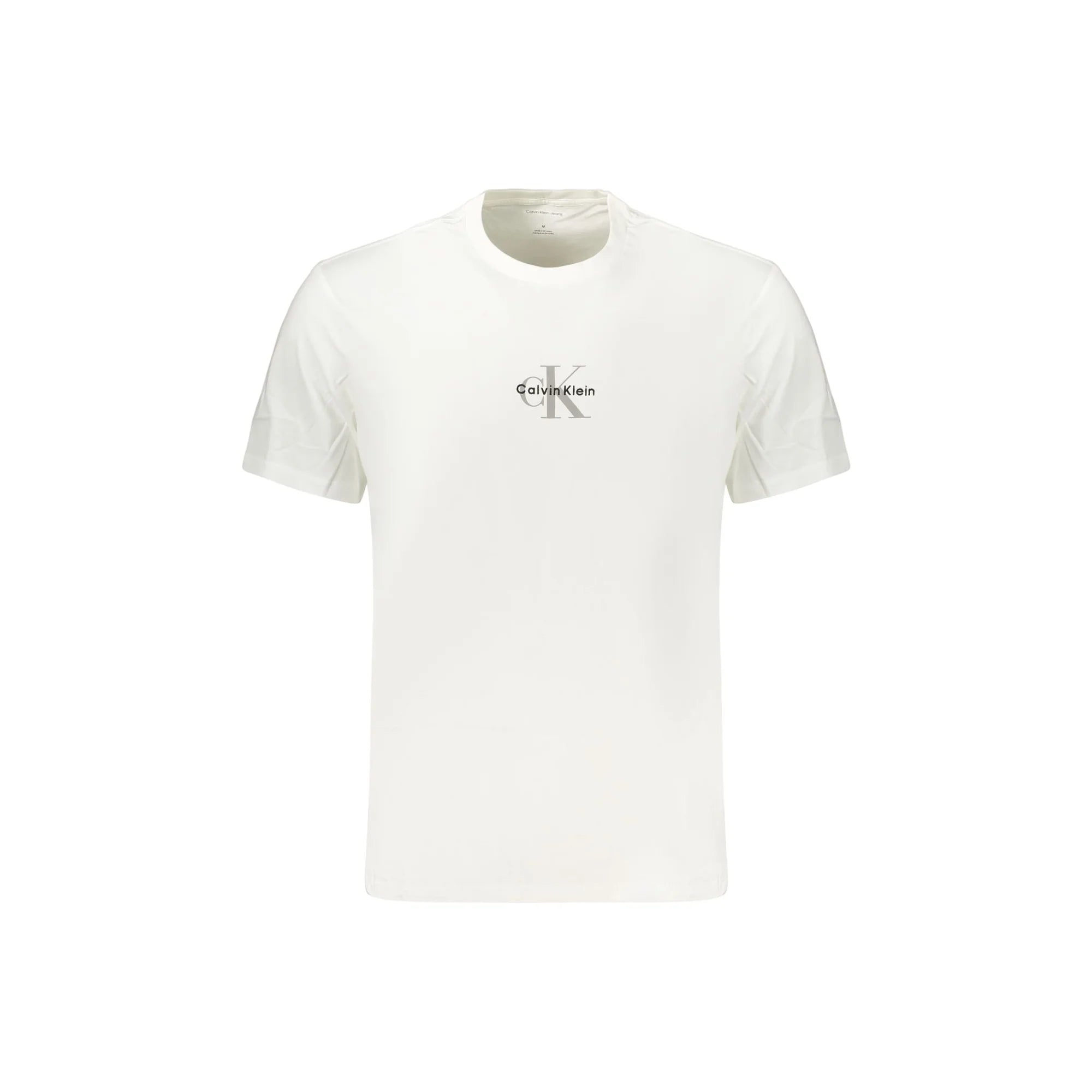 CALVIN KLEIN T-SHIRT MANICHE CORTE UOMO BIANCO