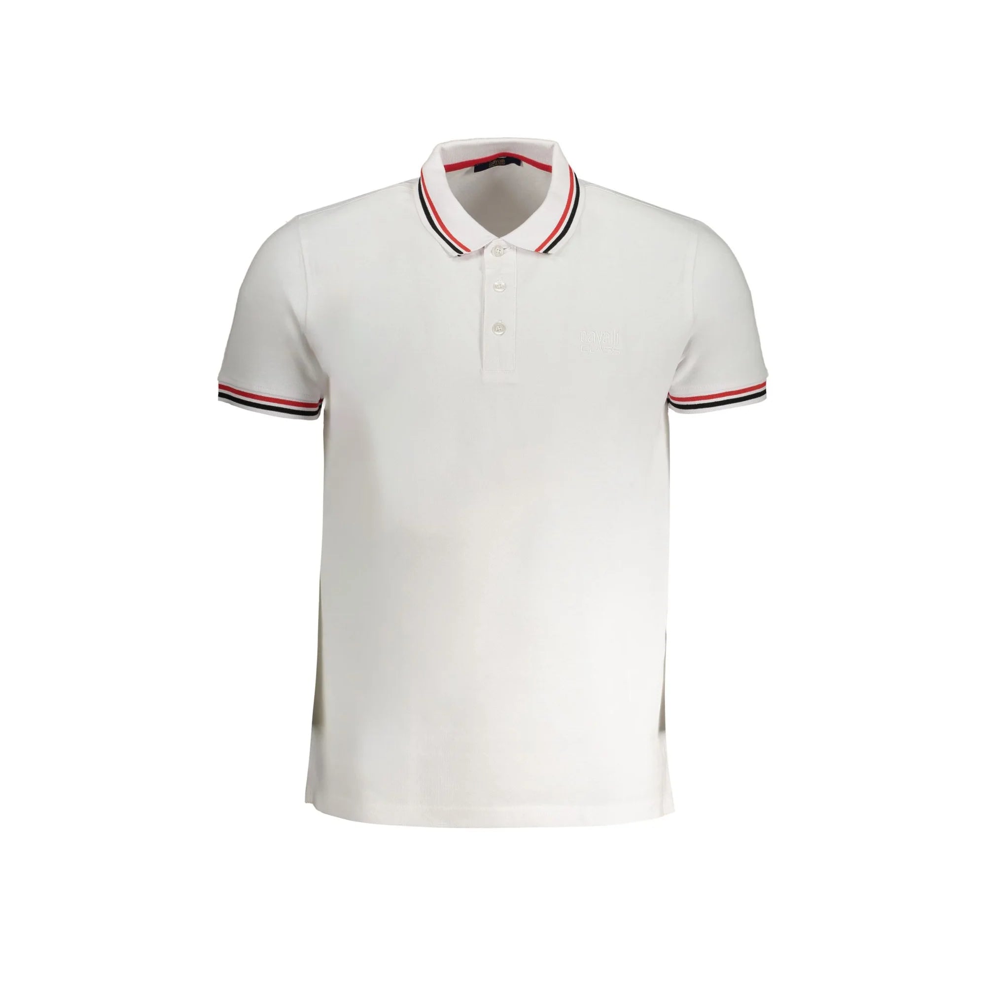 Cavalli Class Polo Maniche Corte Uomo Bianca Ricamo Bianco - foto prodotto