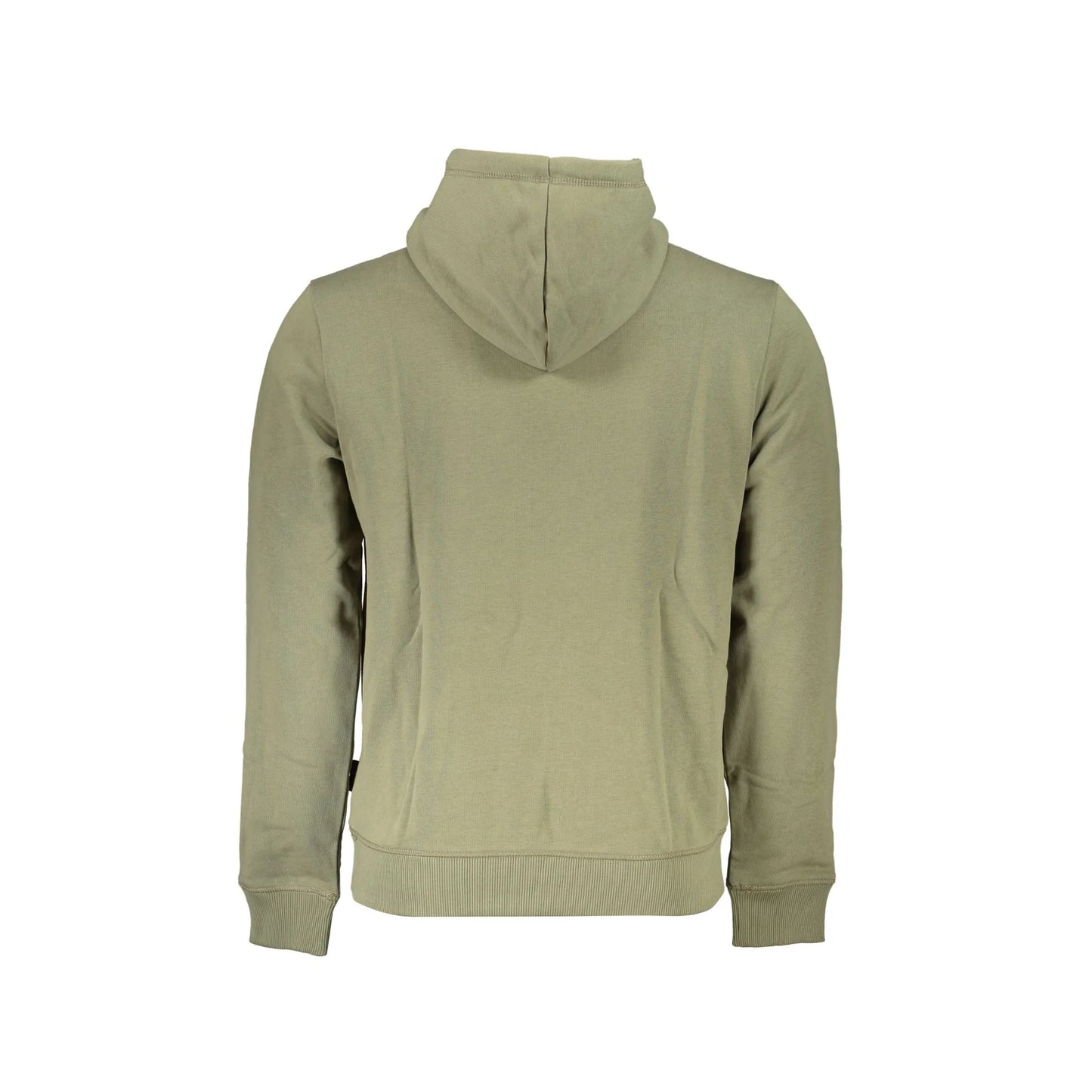 Napapijri Felpa Maniche Lunghe Senza Zip Uomo Verde Stampa Logo Felpe - vista 2