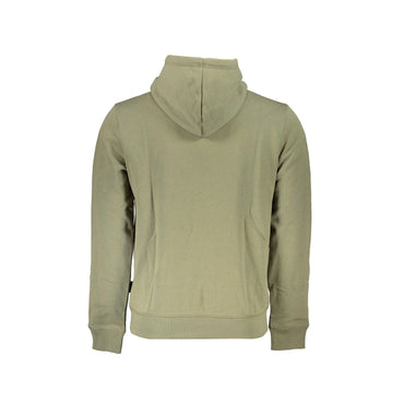 Napapijri Felpa Maniche Lunghe Senza Zip Uomo Verde Stampa Logo Felpe - vista 2