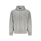 Calvin Klein Felpa Uomo Grigia Cappuccio Garzata Logo Felpe Grigio - foto prodotto