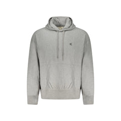 Calvin Klein Sweat Homme Gris à Capuche Logo