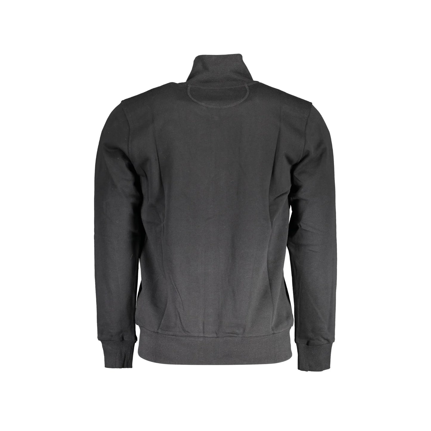 La Martina Felpa Uomo Nera Zip Ricamo Logo Felpe nero - vista 2