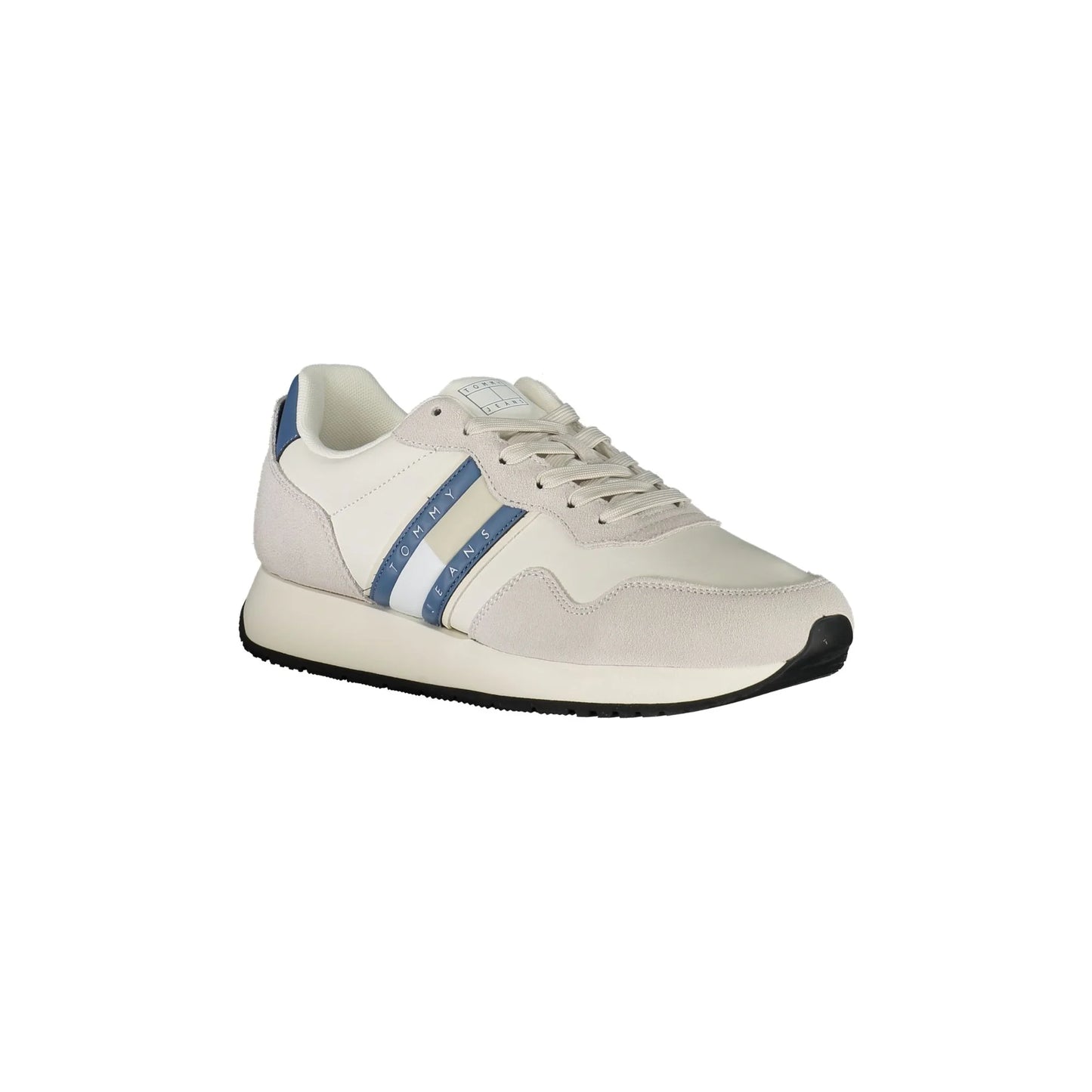 TOMMY HILFIGER Scarpe Sneakers Uomo Bianche con Dettagli Blu bianco - vista 2