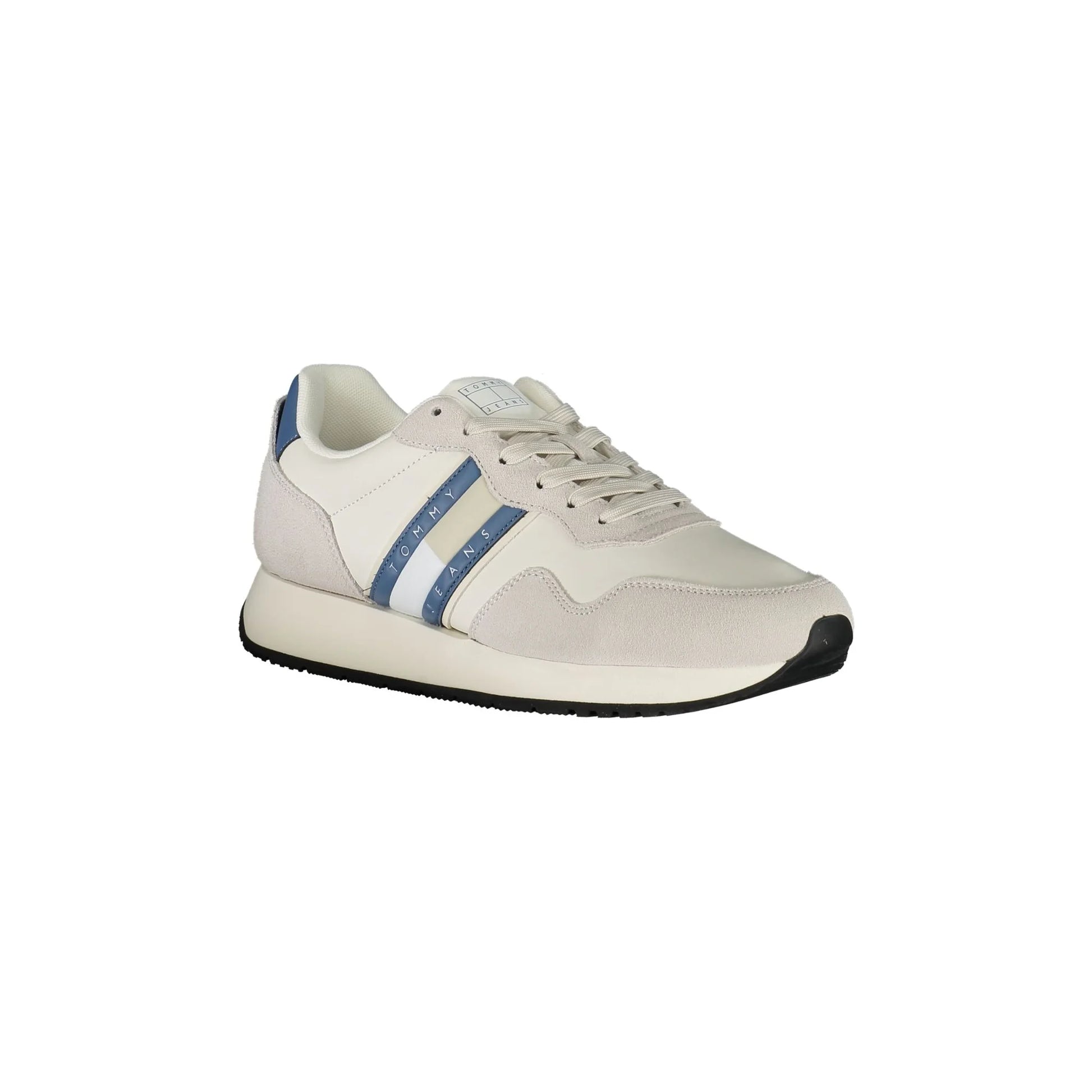 TOMMY HILFIGER Scarpe Sneakers Uomo Bianche con Dettagli Blu bianco - vista 2