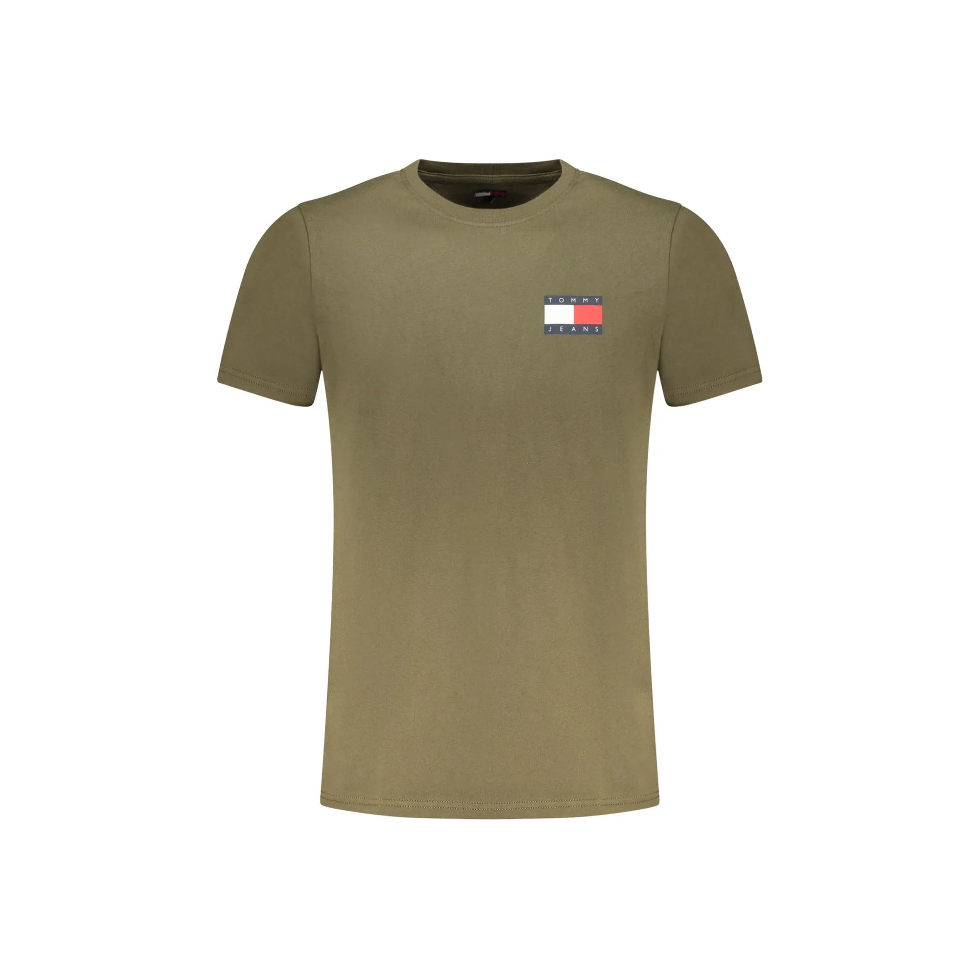 TOMMY HILFIGER T-SHIRT MANICHE CORTE UOMO VERDE