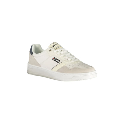 Gas Sneakers Uomo Bianche Lacci Plantare Removibile Ricamo Logo bianco - vista 2