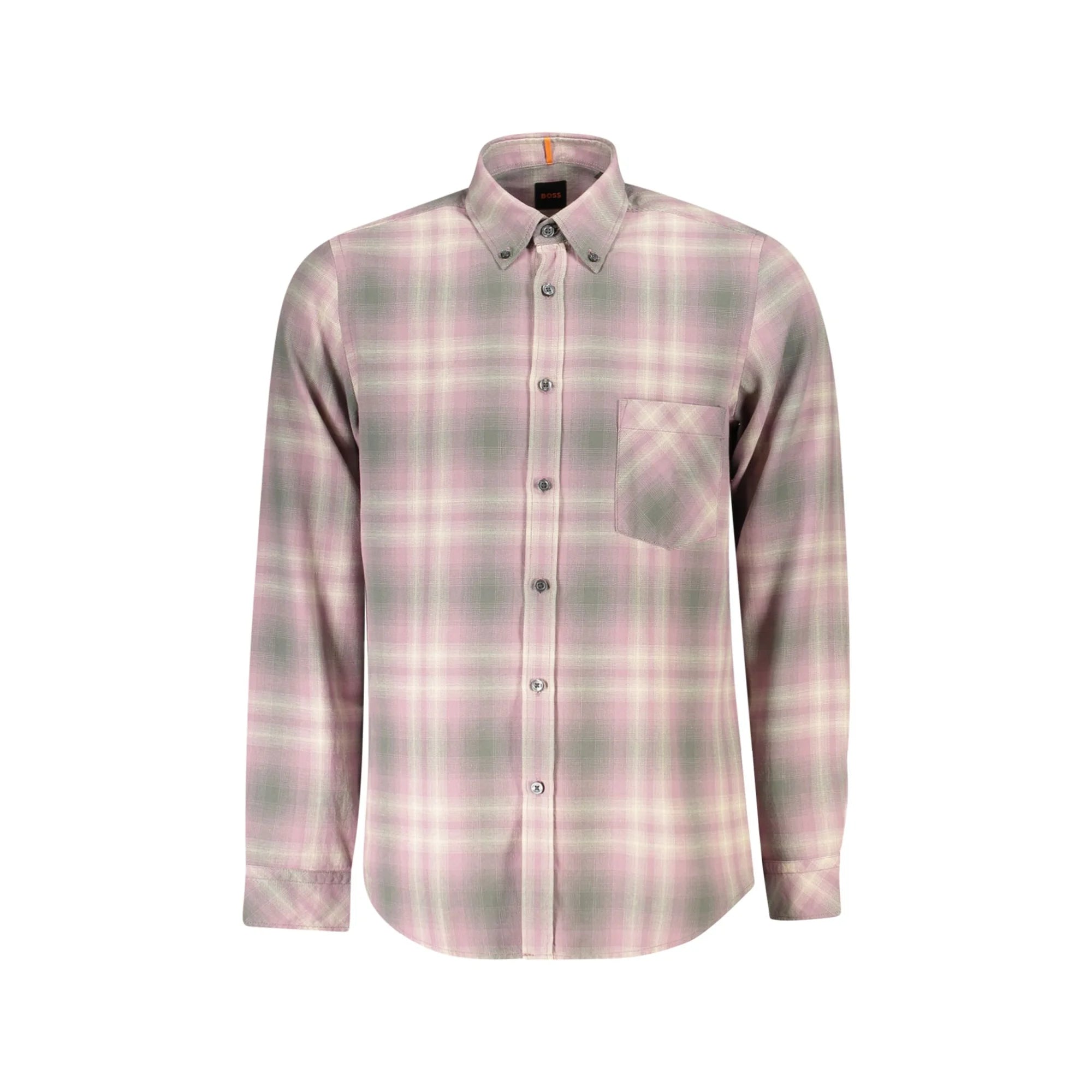 HUGO BOSS CAMICIA MANICHE LUNGHE UOMO ROSA
