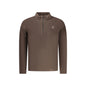 U.S. Grand Felpa Uomo Marrone Mezza Zip Pile Ricamo Logo Felpe - foto prodotto