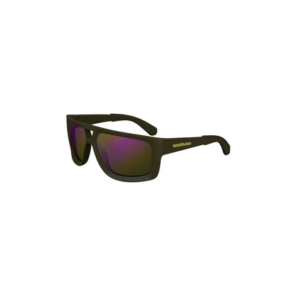 Calvin Klein Occhiali da Sole Uomo Verde Lente Quadrata Logo - vista 2