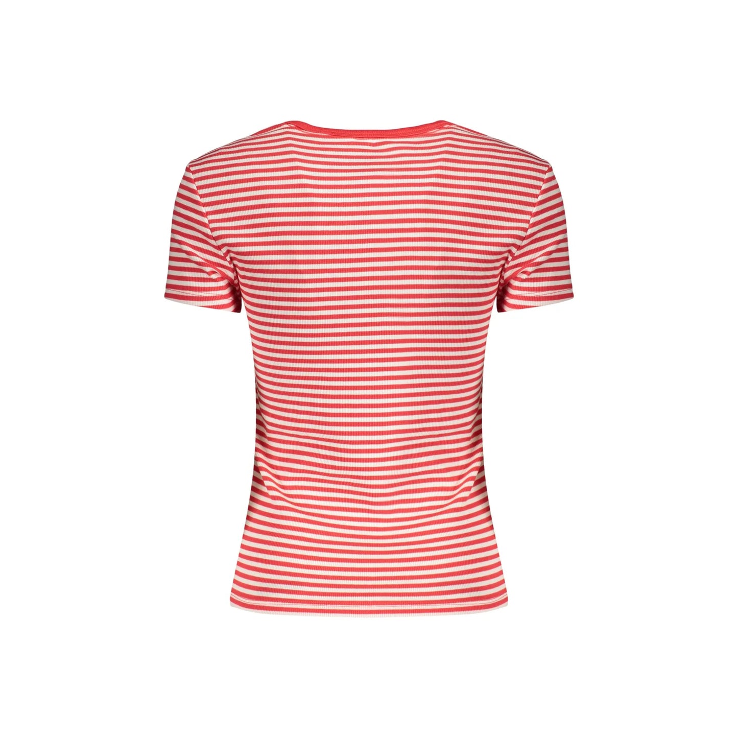 TOMMY HILFIGER T-SHIRT MANICHE CORTE DONNA ROSSO