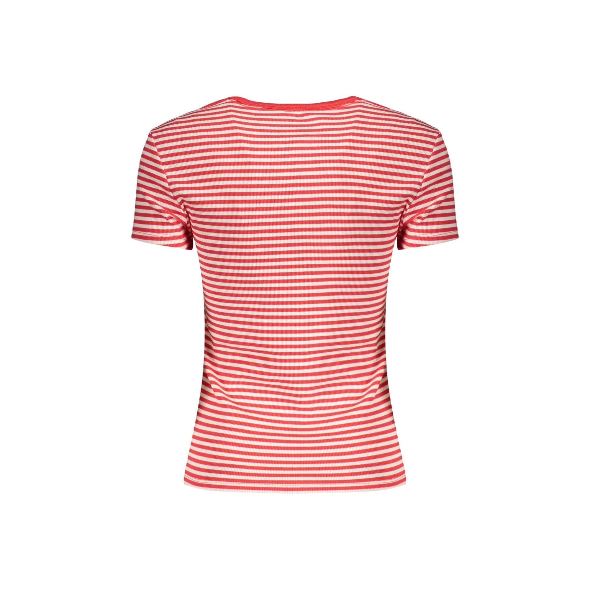 TOMMY HILFIGER T-SHIRT MANICHE CORTE DONNA ROSSO
