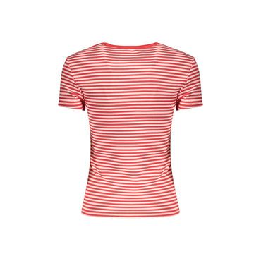 TOMMY HILFIGER T-SHIRT MANICHE CORTE DONNA ROSSO