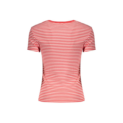 TOMMY HILFIGER T-SHIRT MANICHE CORTE DONNA ROSSO