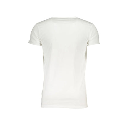 Cavalli Class T-Shirt Uomo Bianca Girocollo Cotone Stampa Logo bianco - vista 2