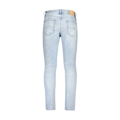 Tommy Hilfiger Jeans Uomo Azzurri Slim Tapered Logo - vista 2