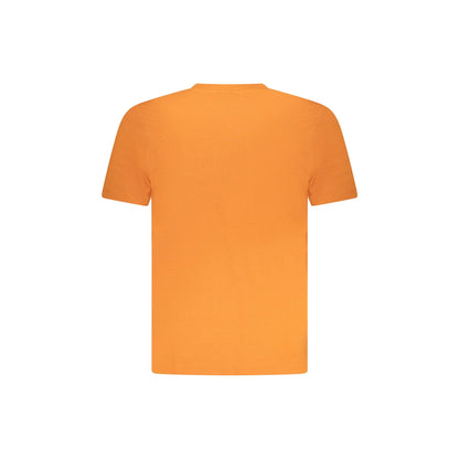 Norway 1963 T-Shirt Maniche Corte Uomo Arancione Stampa Logo - vista 2