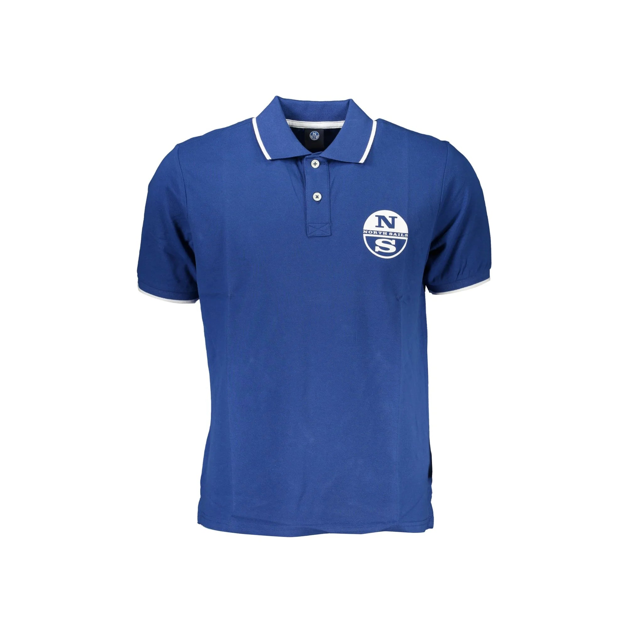North Sails Polo Maniche Corte Uomo Blu Stampa Logo - foto prodotto