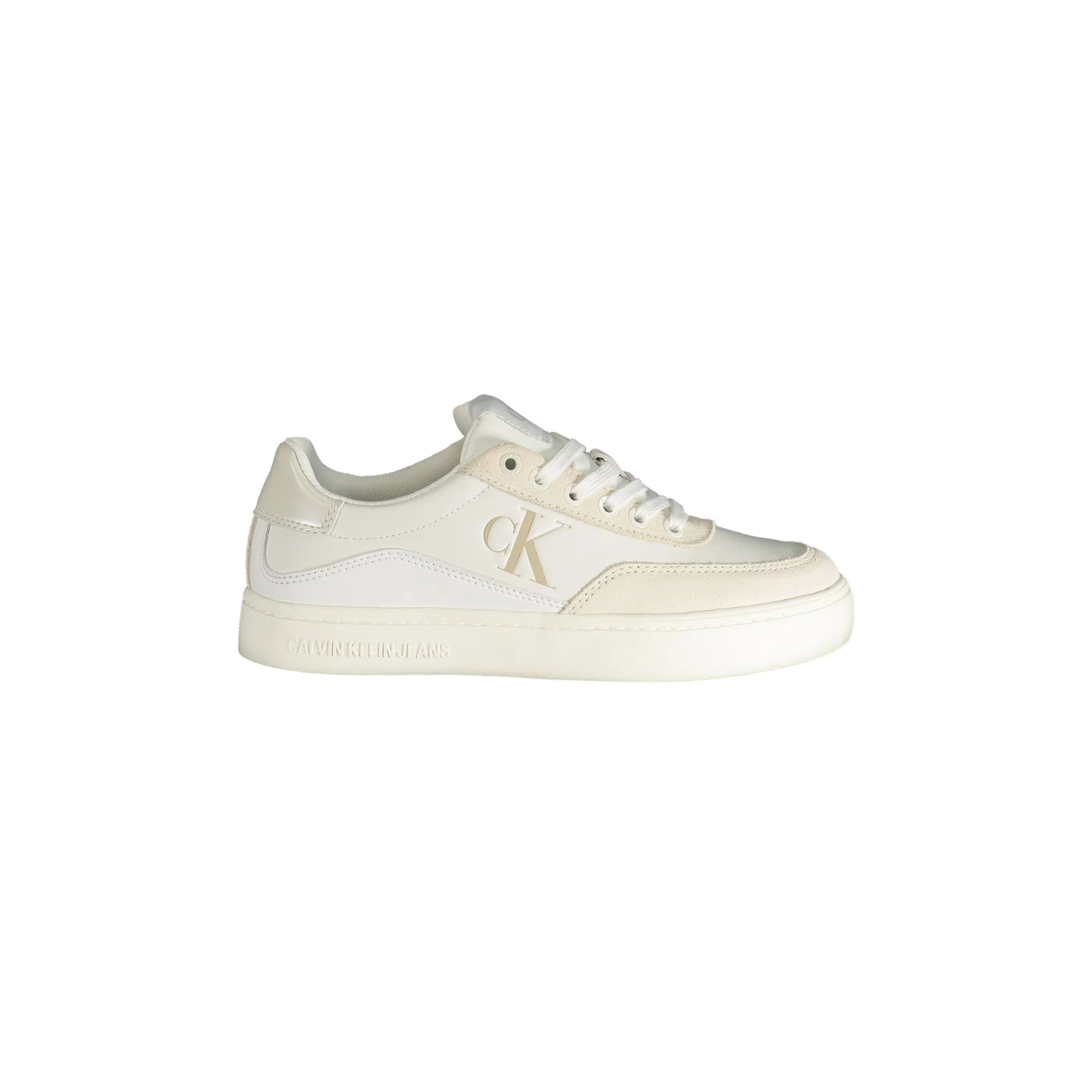CALVIN KLEIN Scarpe Sportive Donna Bianche con Dettagli a Contrasto Sneakers Bianco - foto prodotto