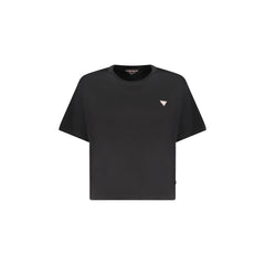 Guess Jeans T-Shirt Maniche Corte Donna Nera Logo