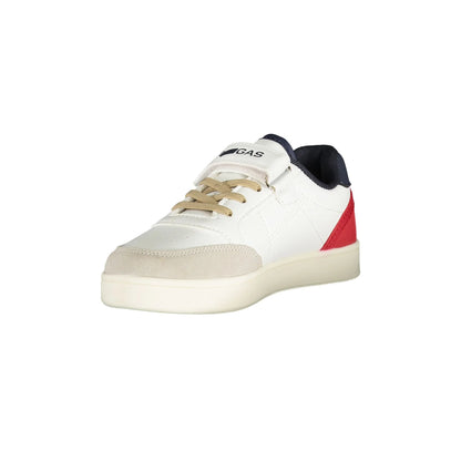Gas Sneakers Bambino Bianche Lacci Elastici Strap Logo unisex bianco - vista 3