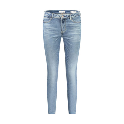 Guess Jeans Denim Donna Blu Effetto Slavato Logo - foto prodotto