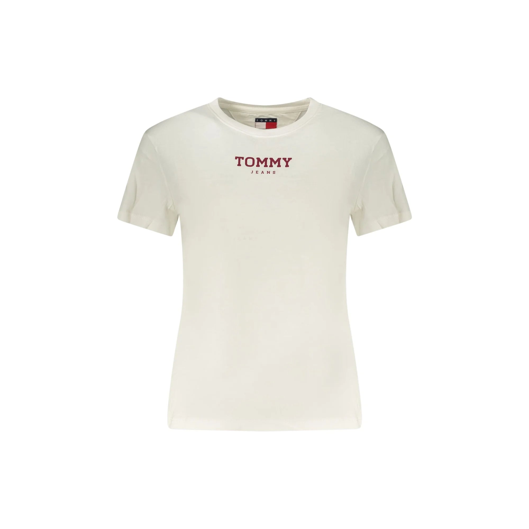 TOMMY HILFIGER T-SHIRT MANICHE CORTE DONNA BIANCO